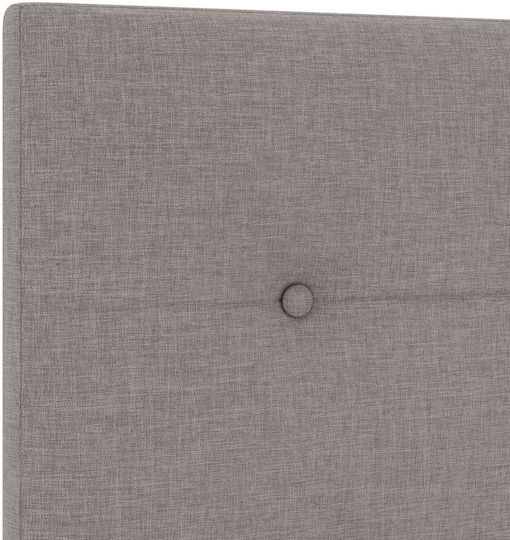 vidaXL Bett Kopfteil aus Stoff Taupe 100x7x88cm