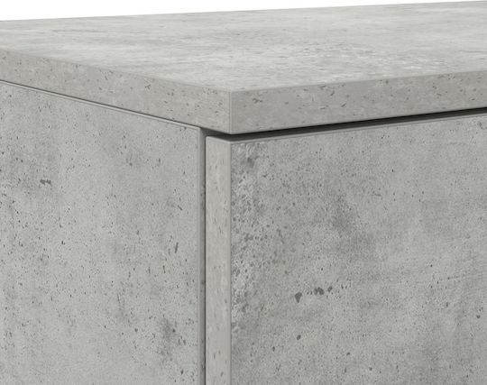 vidaXL Concrete Bed Drawer for Bed / Grey Concrete Table 100x36.5x16.5cm