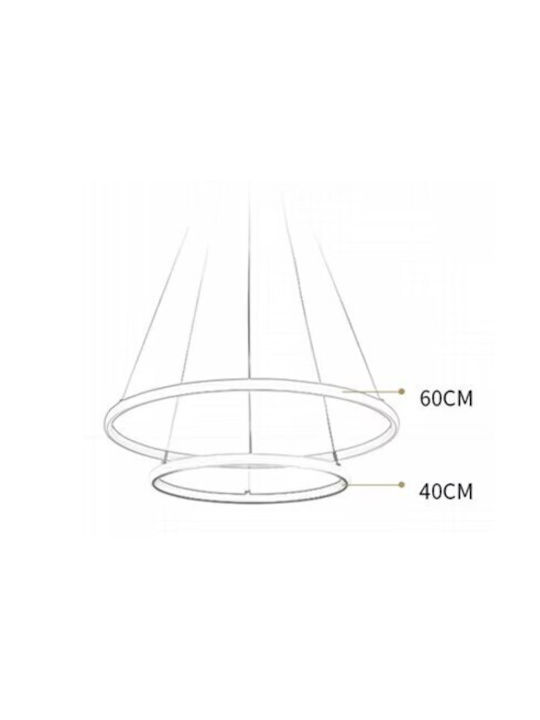Home Lighting Κρεμαστό Φωτιστικό Χρυσό LED με Ρυθμιζόμενο Λευκό Φως
