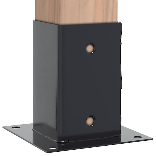 vidaXL Βάση για Πέργκολα από Ξύλο 8.1x8.1cm 12τμχ
