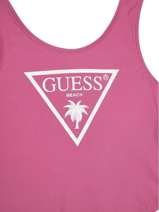 Guess Παιδικό Μαγιό Ολόσωμο Pink Burst