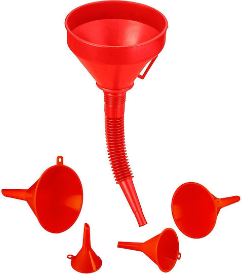 Relaxdays Plastik Trichter Mit Sieb Set 5 Stück 10034230