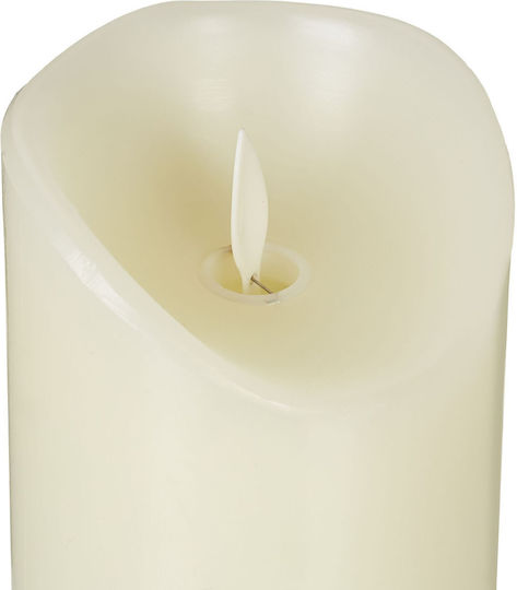 Relaxdays Lustră Decorativă Lumânare Bej