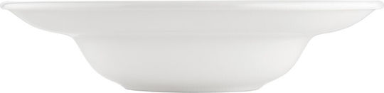 By Bone White Plate Soup made of Porcelain White with Diameter 27cm 6pcs