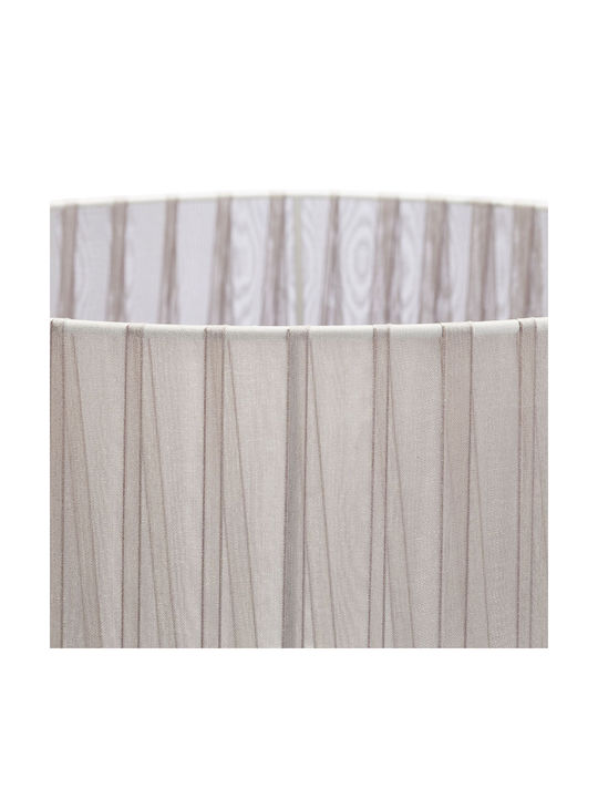 Relaxdays Cristal Lampă de masă pentru Soclu E27 cu Abajur Argintiu și Bază