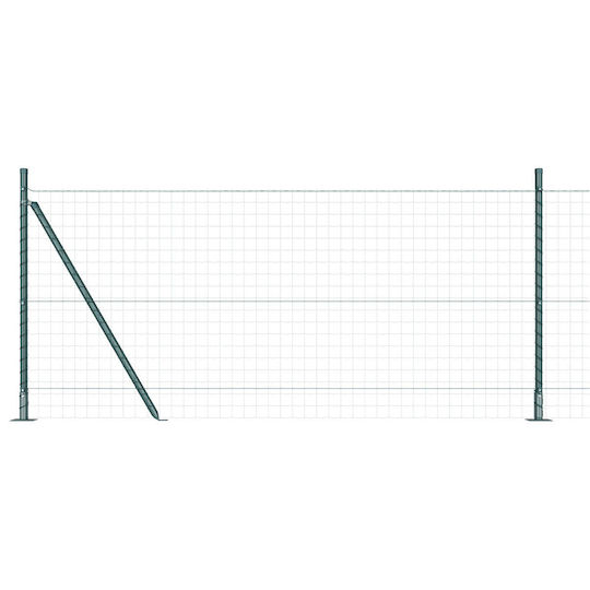 vidaXL Draht für Gartenzaun aus Metall 3.2x3.2x90cm 13Stück Green