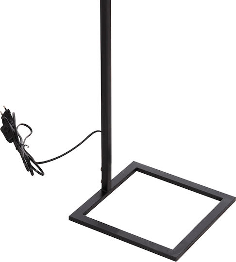 HomeMarkt Floor Lamp H170xW1cm. with Socket for Bulb E27 Black