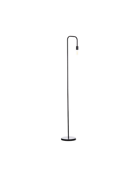HomeMarkt Kramer Floor Lamp H169xW24cm. with Socket for Bulb E27 Black