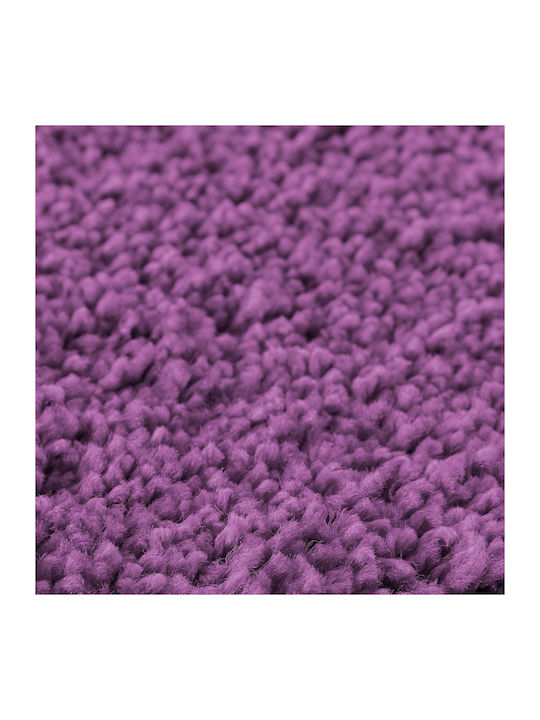 vidaXL Antiderapant Set Covorașe de Baie Microfibra 4019862 Purple 2buc