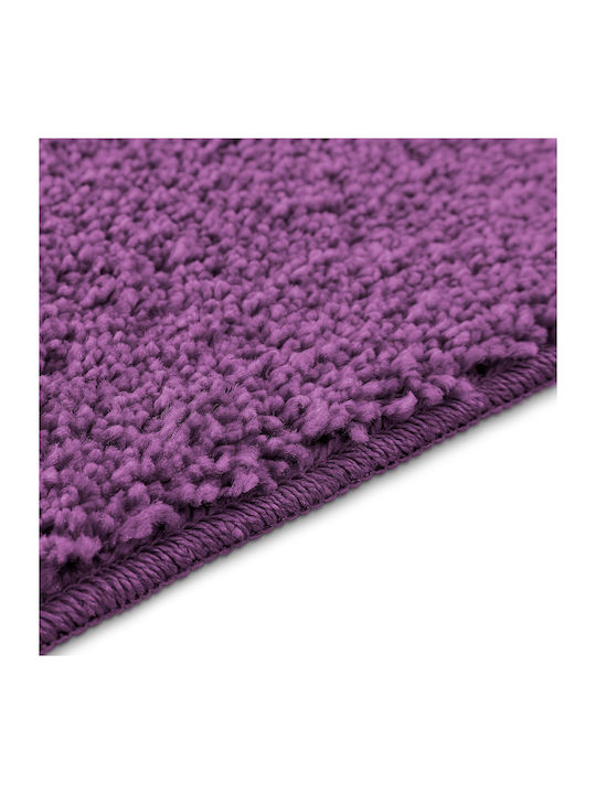 vidaXL Antiderapant Set Covorașe de Baie Microfibra 4019862 Purple 2buc