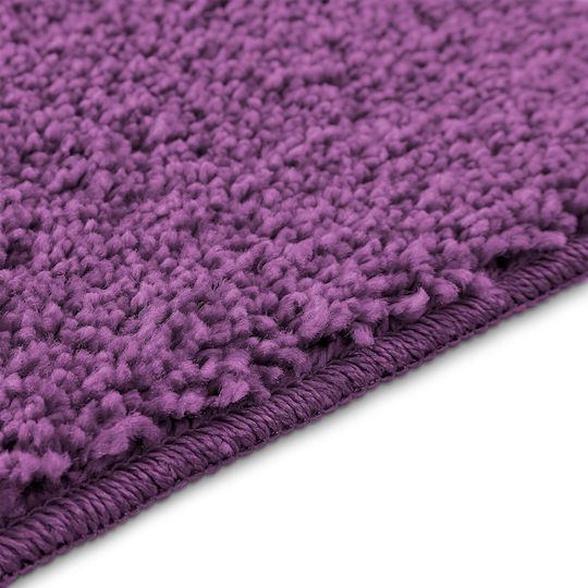 vidaXL Non-Slip Bath Mats Set Microfiber 4019862 Purple 2pcs