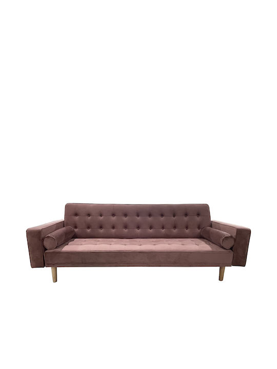 Aubrey Τριθέσιος Καναπές Κρεβάτι Σάπιο Μήλο 224x88x84εκ.