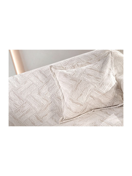 Guy Laroche Ριχτάρι Πολυθρόνας Chenille 180x145εκ. Natural