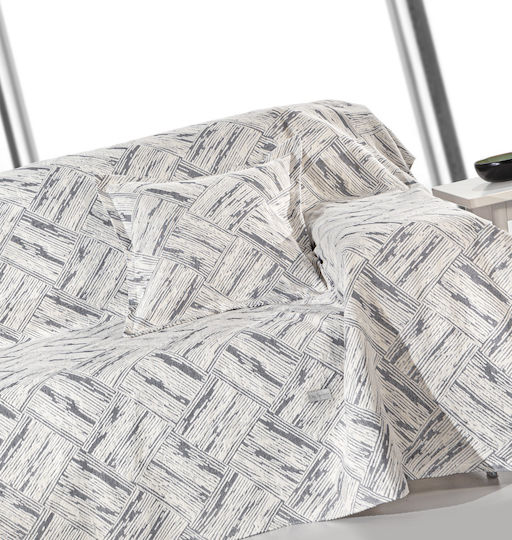 Guy Laroche Three-Seater Sofa Throw Chenille 180x300cm Smoke