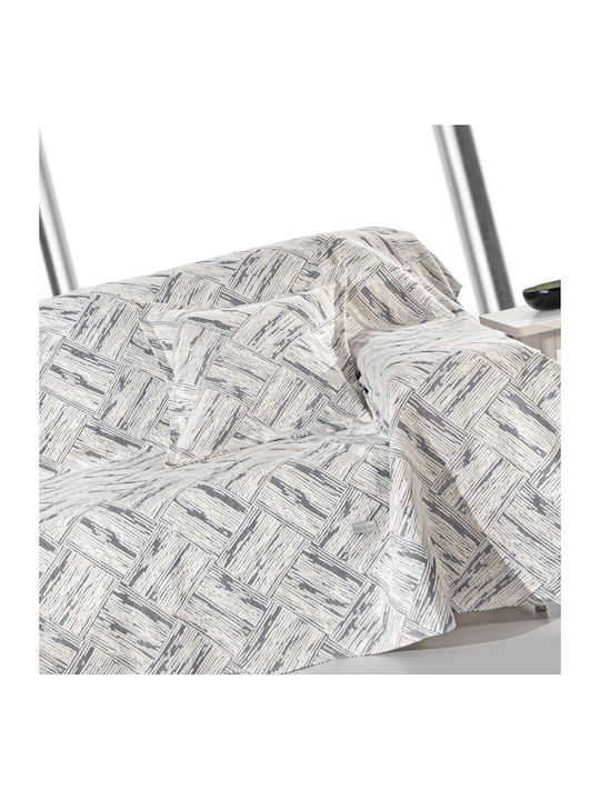Guy Laroche Ριχτάρι Πολυθρόνας Chenille 180x145εκ. Smoke