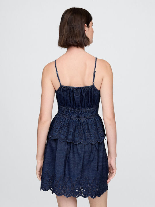 Summer Mini Dress Medium Wash