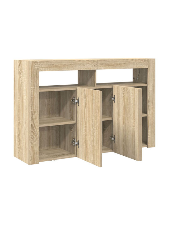 Bufet Dulap Sonoma Engineered Wood Brown 116x30x75cm
