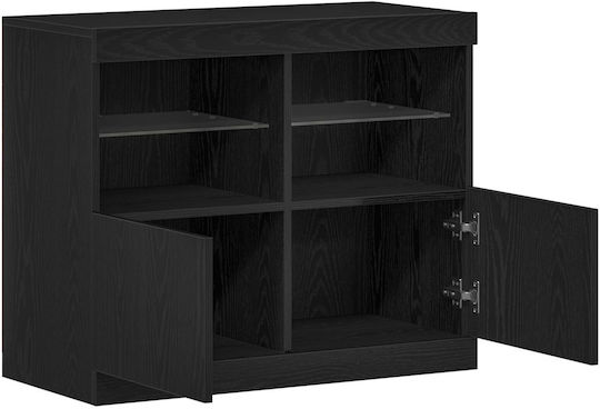 Мебели за съхранение дървен Black Oak 81x37x67см