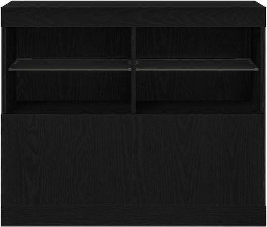 Мебели за съхранение дървен Black Oak 81x37x67см