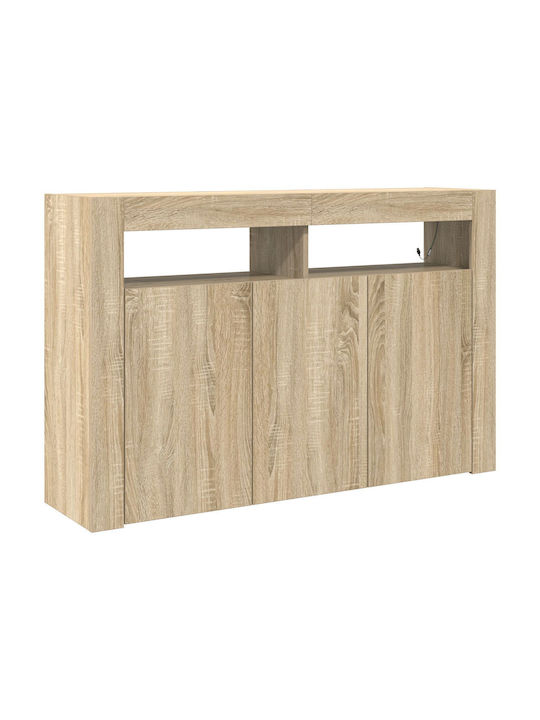 Bufet Dulap Sonoma Engineered Wood Brown 116x30x75cm
