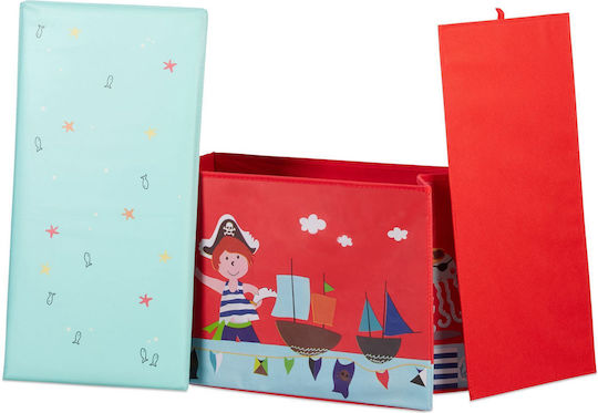 Relaxdays Kinder Aufbewahrungsbox Faltbar aus Stoff 36x60.5x30.5cm 1Stück