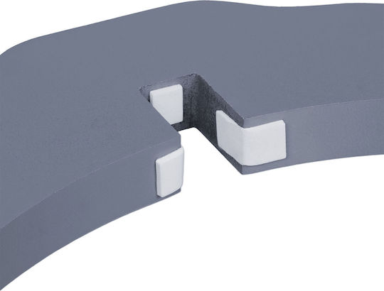 Relaxdays Pliabil Ușă de siguranță din Plastic în Culoare Gri 205x92cm 1buc