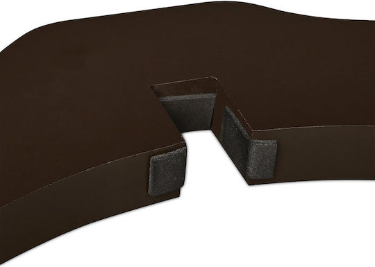 Relaxdays Pliabil Ușă de siguranță din Plastic în Culoare Maro 154x92cm 1buc