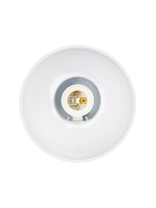 Relaxdays Office Lamp with Flexible Arm for Socket E27 in White Color