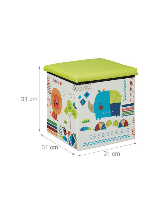 Hocker Mehrfarbig 31x31x31cm 1Stück