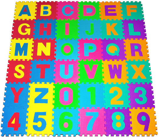 Deuba Puzzle de podea educativ pentru copii cu litere 36buc