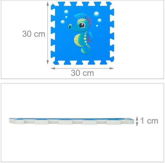 Relaxdays Puzzle De Podea Interactiv Design 9 Piese