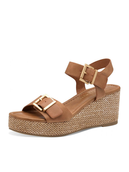 Anatomic Women's Leather Platform Shoes Tabac Brown