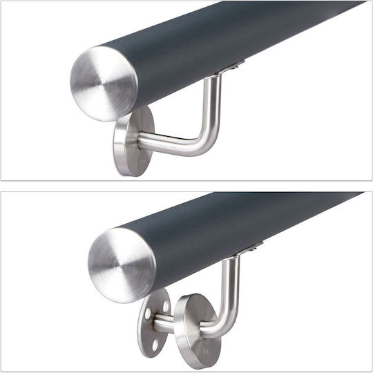 Aluminium-Balustrade Relaxdays Anthrazit 150 cm