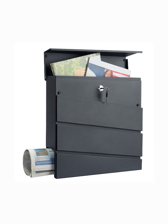 Deuba Cutie Poștală pentru Exterior Inox în Culoarea Gri 37x11x36.5cm