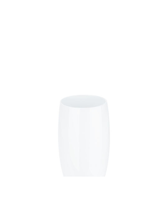 Relaxdays Set de pahare de sampanie / Vin alb din Plastic în Culoarea Alb Cu picior 160ml 6buc
