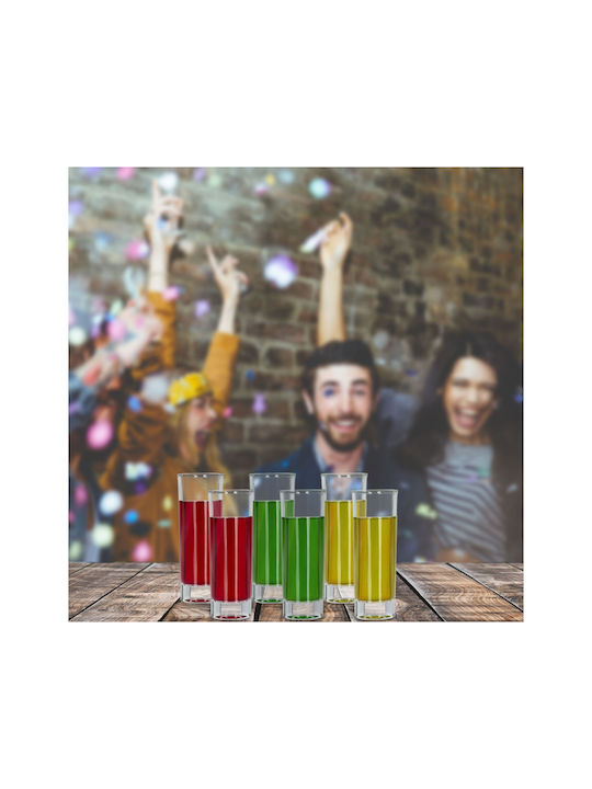 Relaxdays Σφηνοπότηρα από Γυαλί 60ml 6τμχ