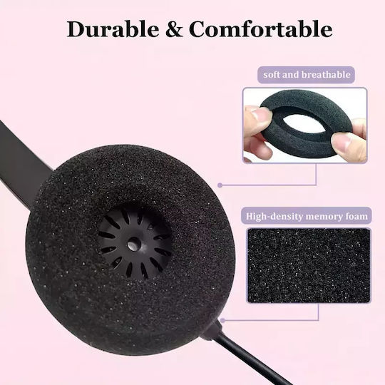 Plantronics Ανταλλακτικά Earpads Blackwire Μαύρα