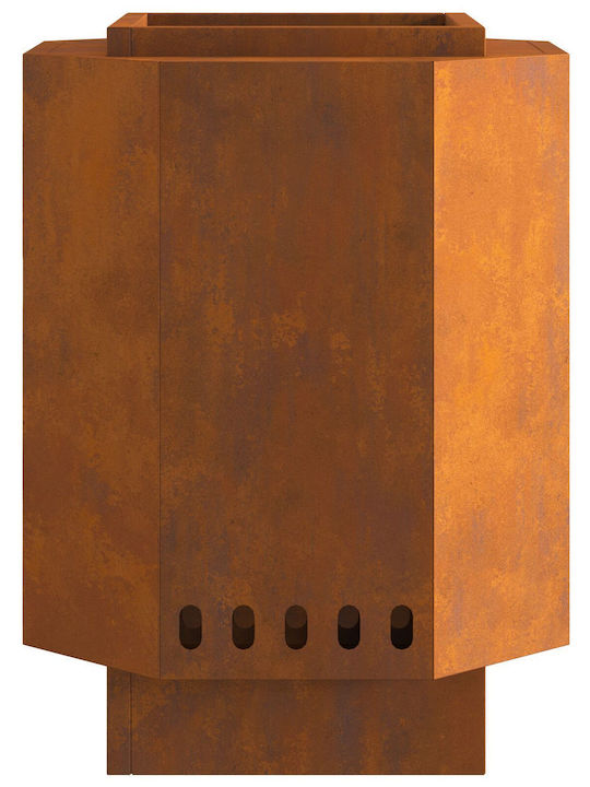 vidaXL Firepit Gray 38x38x51cm