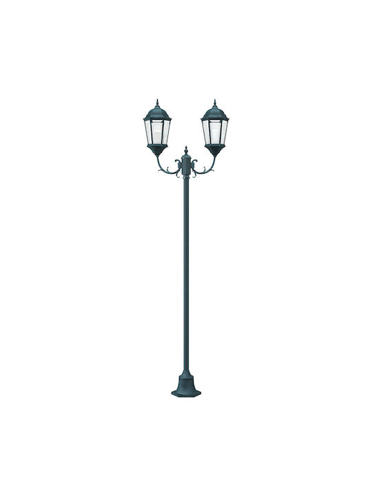 vidaXL Outdoor Floor Lamp Post IP65 for E27 Socket Green