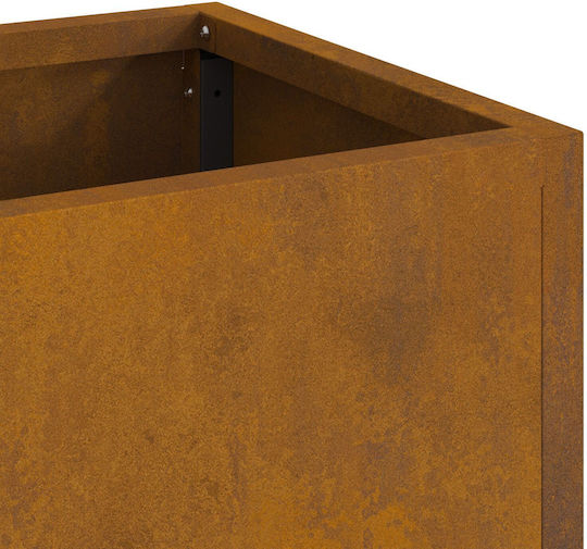 vidaXL Γλάστρα Μεταλλική Brown 100x26x82εκ.