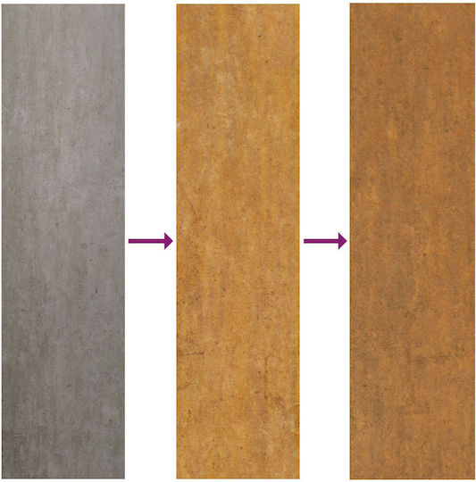 vidaXL Γλάστρα Μεταλλική Brown 100x26x82εκ.