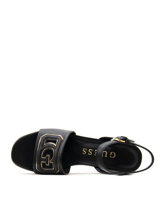 Leather Sandals Black
