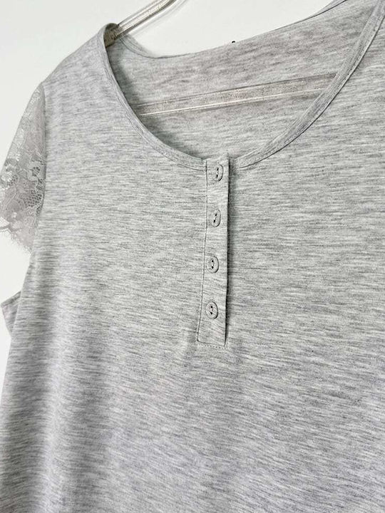 Fuanna Summer Women's Pyjama Set Gray