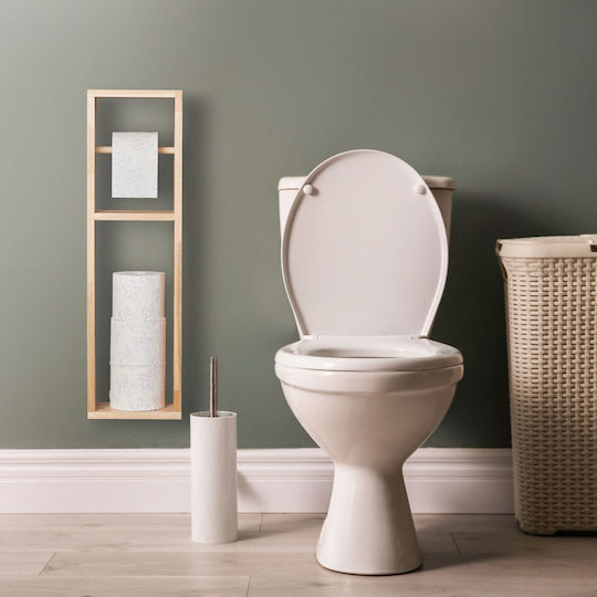 Relaxdays Suport de hârtie Lemn Maro 4052025315078