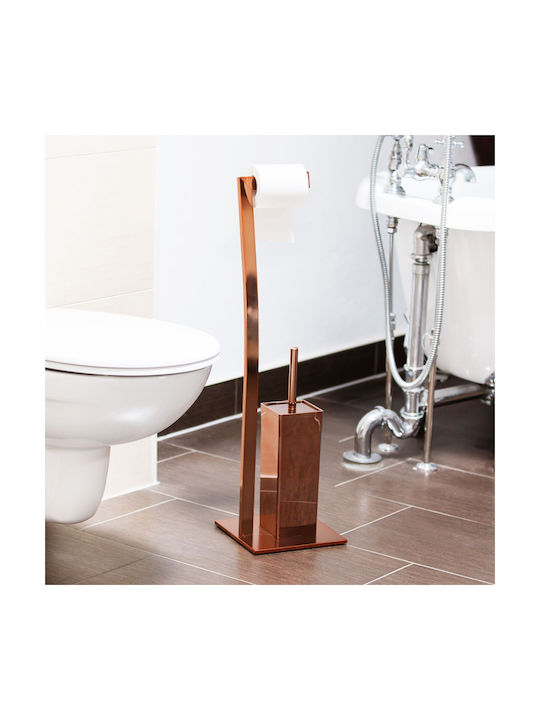 Relaxdays Paper Holder Metallic Bronze