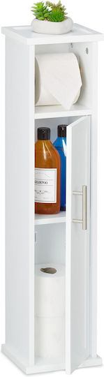 Relaxdays Suport de hârtie Metal Albă 4052025462758