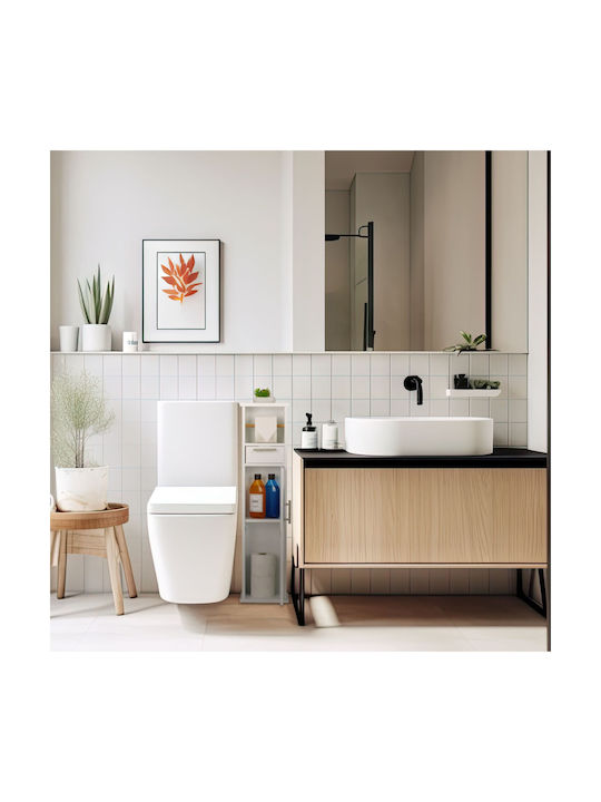 Relaxdays Suport de hârtie Metal Albă 4052025462741