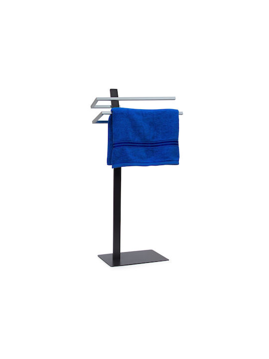Relaxdays Καλόγερος Μπάνιου Μονός ​20x20cm Inox Γκρι
