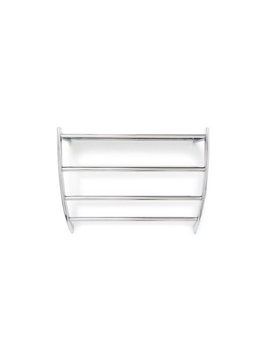 Relaxdays Raft de haine de Baie Simplu ​23x23cm Inox Gri