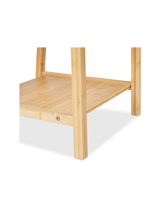 Relaxdays Freistehender Kleiderständer Badezimmer Einzeln ​42x42cm Braun